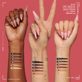 NYX PROFESSIONAL MAKEUP NYX PROFESSIONAL MAKEUP Epic Ink Liner, Waterproof Liquid Eyeliner with Vegan Formula - Graham Cracker (Light Brown Matte)