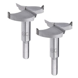 MACHSWON 2PCS Forstner Drill Bits Tungsten Carbide Wood Hole Saw Opener Drill Bit 60mm Woodworking Drilling Bit Cutter