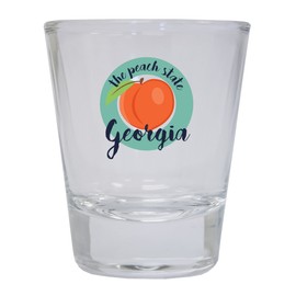 Georgia The Peach State Souvenir Round Shot Glass