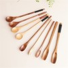 SITEDAN Muddler Spoon Wooden Dessert Spoon, Ice Cream Spoon, Small,