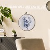 KTYHD Blue and White Chinoiserie Koala Bow Round Wall Art,