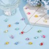 HOBBIESAY 100 Pcs 7.5mm Acrylic Bead Dangle Charms Random Mixed