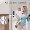 Ulecoce Fingerprint Keypad Deadbolt with Handle Set, Keyless Entry Door