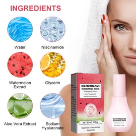Glow Recipe Watermelon, Watermelon Niacinamide Dew Drops, Watermelon Niacinamide Moisturise Serum, Watermelon Niacinamide Serum, Brightening Serum for Face, Watermelon Glow Toner, 60 ml