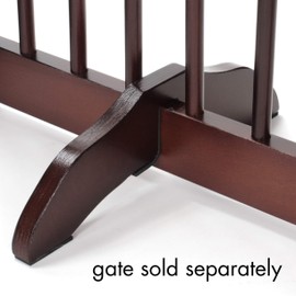 Primetime Petz 33401-F1 Support Feet for 360 Degree Configurable Gate Collection, Walnut