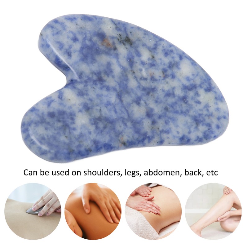 Multifunction Gua Sha Board Heart Shaped Smoothing Surfaces Facial Body