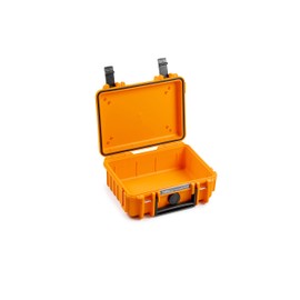 B&W Outdoor Transport Case - Type 500 Orange - Waterproof according to IP67 Certification, Dustproof, Shatterproof and Indestructible