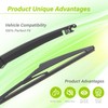 LKK Rear Windshield Wiper Arm Blade Kit Compatible with Hyundai