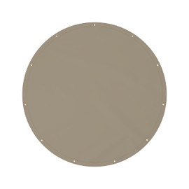 Covers & all Round Tarps, 12 Oz Tear and UV-Resistant Multipurpose Tarp Waterproof for Swimming Pool Patio Garden Equipment Sports Fields (12 Feet, Beige)