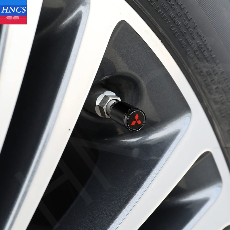 HNCS Mitsubishi Air Valve Cap Tire Wheel Rim Dress Up