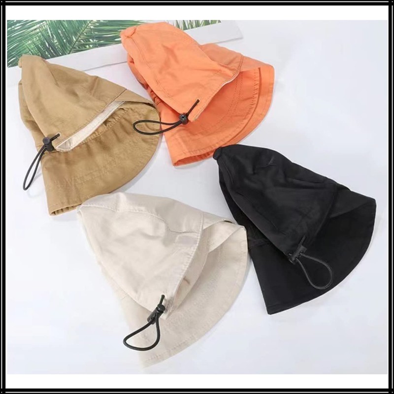 White Fang CA532 Brim Long Plain Hat, Foldable, Lightweight, Running