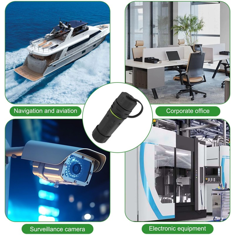 XMSJSIY IP68 Waterproof SC to SC Fiber Optical Adapter Connector