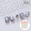 3D立体 Metal Frame Gel Nail Deco Embossed Sticker / 3D 입체 메탈 프레임 젤 네일 데코 엠보 스티커