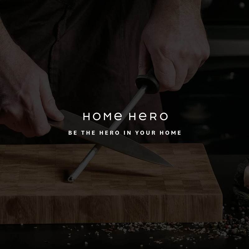 Home Hero 2 Pcs Santoku Knife with Sheath - High