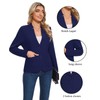 MINTLIMIT Women's Work Blazer 2-Button Patch Pockets Notch Collarless Lightweight