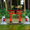 Toddmomy Japanese Torii Gate Miniature Red Shinto Torii Gate Fox