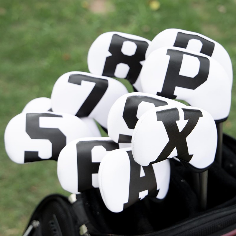Colorful Iron Head Cover Set Neoprene Material for Iron (Gray