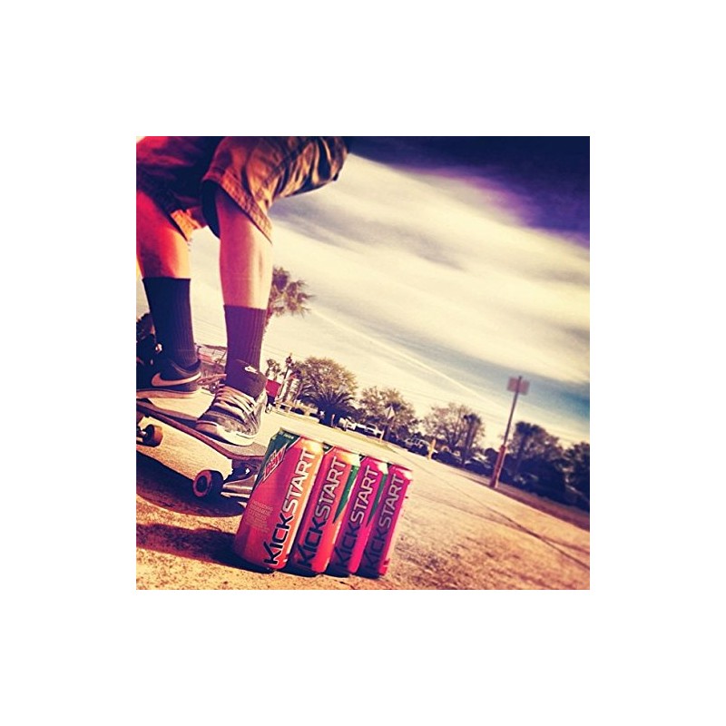 Mountain Dew Kickstart, Orange Citrus, 92mg Caffeine, Vitamins B &