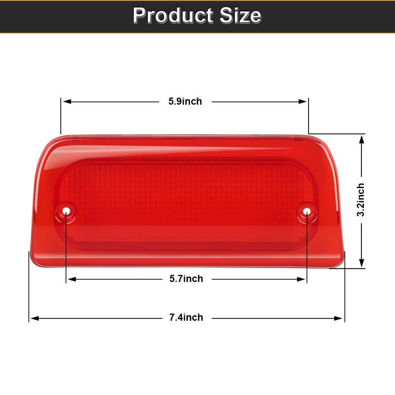 Urite2GO 3rd Third Brake Light Red Lens Extended Cab Only