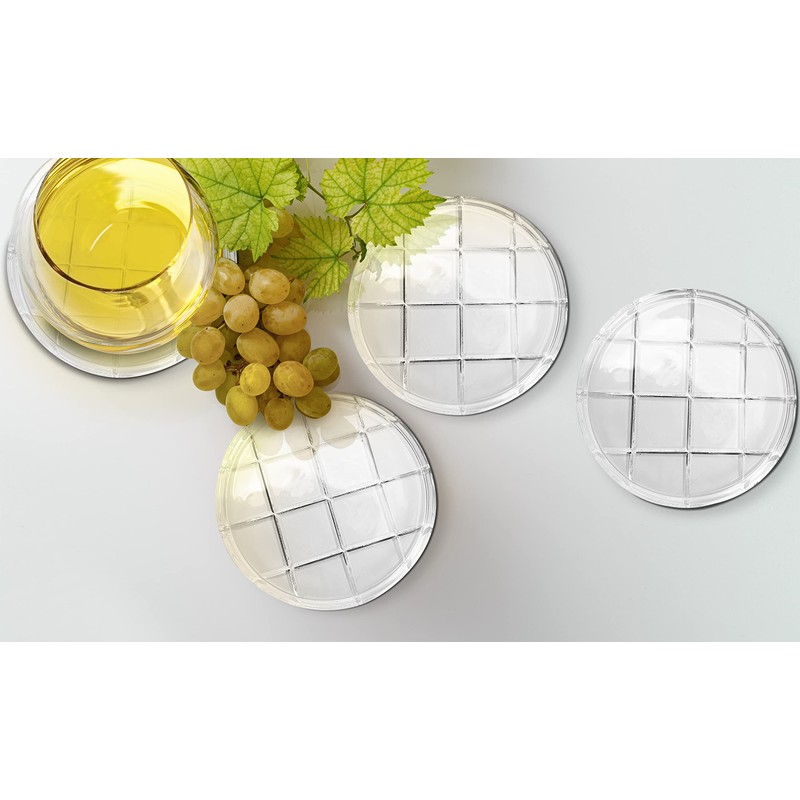 Eternal Living Crystal Coaster Modern Design | Absorbent Glass Coasters