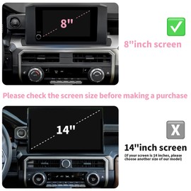 Polodunn Accessories for Toyota Tacoma 2024 2025 & 4Runner 2025 with 8’’Screen - 4WD Trailer Gear Switch, A/C, Volume Adjustment Knob Cover, Push Start Button Cover/Ring 6pcs/Set (Pink)