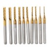 10pcs End Mill Cutter 1.0mm 1.5mm 2.0mm 2.5mm 3.0mm Carbide
