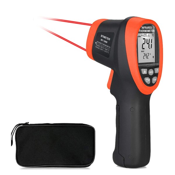 BTMETER BT-1800 Digital Laser Thermometer -58 °F to 3272°F Pyrometer
