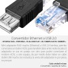 Mercader Digital 10 Pzs Adaptador Rj45 A Usb 2.0 Hembra