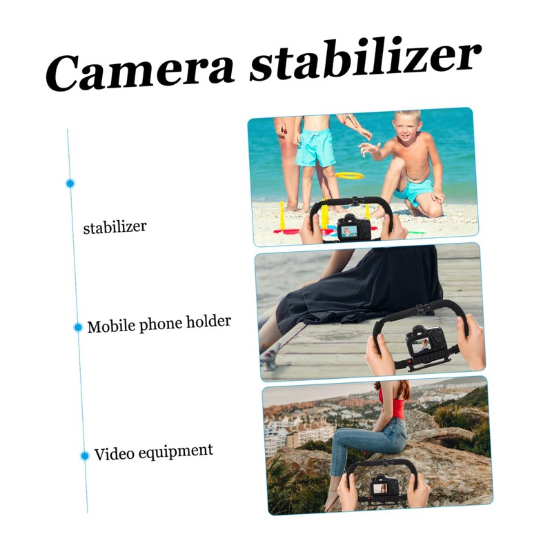 Tofficu Foldable Handheld Camera Stabilizer with Slip Base Rig for