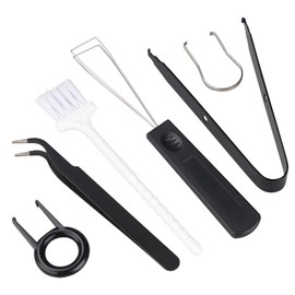 MoBearer 6 Pcs Keyboard Puller Set,Keyboard Remover Tools Kit Switch Puller Set Stainless Steel Keycap Remover Cleaner Tool Keycap Puller Kit with Keycap Tweezers for Mechanical Keyboard DIY