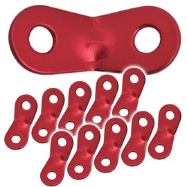 Universal Metal Fittings, Aluminum, Set of 10, Rope, Length Adjustment, Easy Adjustment, Camping, Outdoors, Barbecues, Tents, Metal Fittings, Adjustable