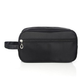 Toiletry Bag Travel Organizer Classy Portable Wash Gym Shaving Bag for Men (Black, One Size)