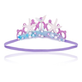 AMCAMI Ocean Elastic Headband Purple Ocean Party Decorations Ocean Crowns for Women Ocean Ocean Hair Accessories