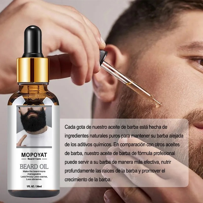 Mopoyat Aceite Natural Para Crecimiento La Barba Los Bigote