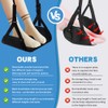 Airplane Foot Hammock,Upgraded Anti-Squeeze Foots Rest for PlaneTravel,Portable Thickened Foam