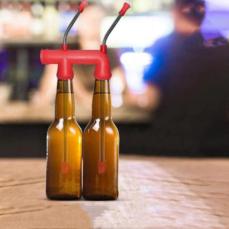 Beer Bongs Funnel Portable Beer Snorkel Party Beer Bottle Funnel