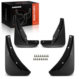 A-Premium Mud Flaps Compatible with Dodge Challenger 2015-2022 Coupe, No Drilling Required Mud Guards with Hardware Accessories, Set of 4 Front and Rear