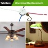 YukiHalu Ceiling Fan Pull Chain Switch 3 Speed 4 Pre-Installed