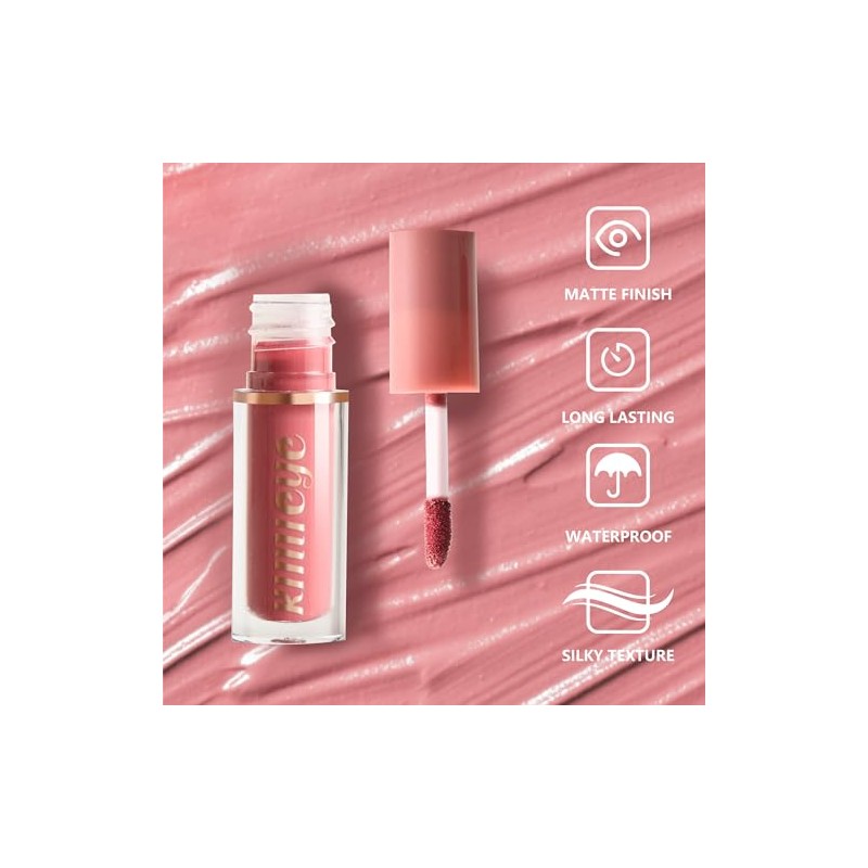 Kit De 12 Labiales Líquidos Mate, Tinte Labial De Larga