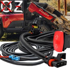 OZ-USA Electric Dump Bed Power Busbar Plug Wiring Harness Up/Dn Momentary Rocker Switch