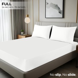 Utopia Bedding Full Fitted Sheet - Bottom Sheet - Deep Pocket - Soft Microfiber - Shrinkage and Fade Resistant - Easy Care -1 Fitted Sheet Only (White)