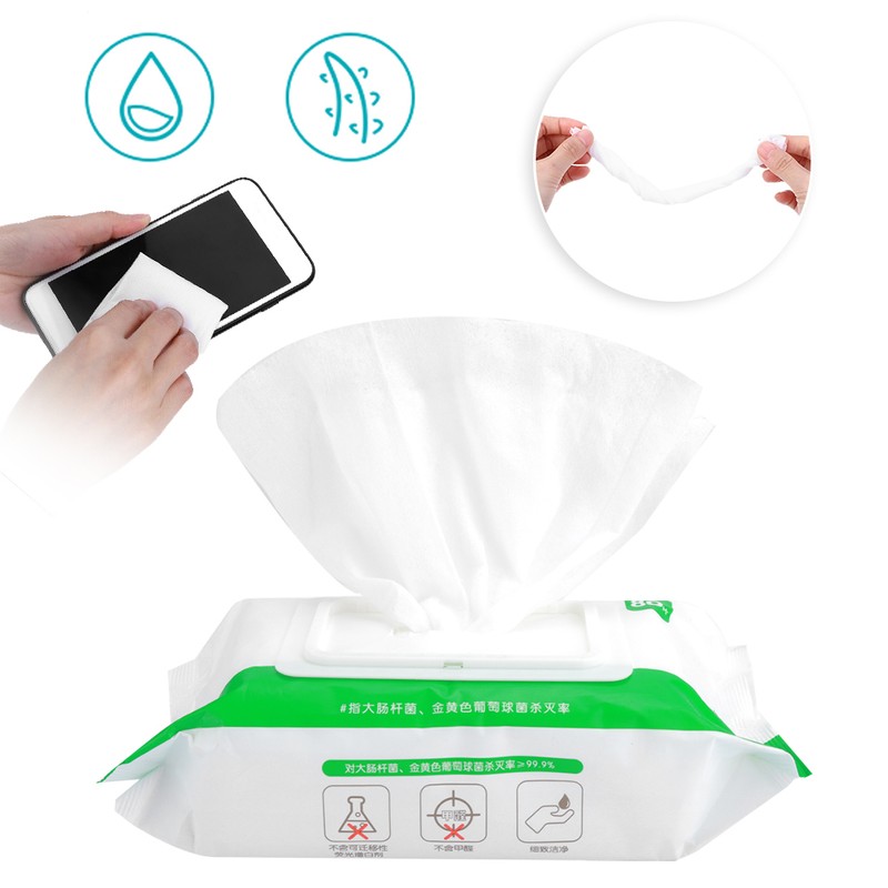 80pcs Ultra-Soft Cleansing Wet Wipes Draw Off Packing Family Affordable