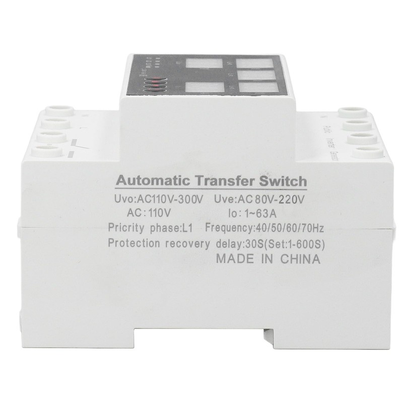 63A Automatic Transfer Switch Automatic Switching Between Utility Power Generator
