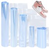 Glarks 400Pcs Shrink Wrap Bags, 5 Sizes PVC Clear Heat