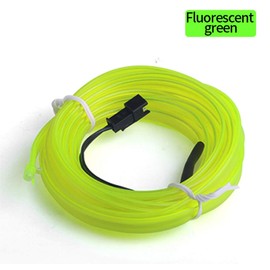 Neon Green Ambient Lighting EL Light Strip Car Interior Lighting Light Strip 12 V (300 cm)