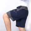 2 In 1 Padded Bike Shorts with Pockets Men Breathable