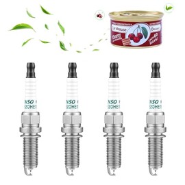 4 Piezas Bujías de Iridio, Bujías de Doble Aguja, Arranque Rápido, Rendimiento potente y Larga Vida útil, Compatibles con Juke, Versa, Cube, Micra, Ti
