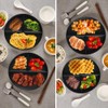 LRUUIDDE (5 Pack) Portion Control Plate for Balanced Eating, 9"