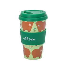 Sass & Belle Highland Cow Travel Coffee Cup