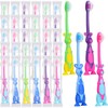 Gerrii Kids Toothbrushes Bulk Soft Lovely Little Kangaroo with Covers